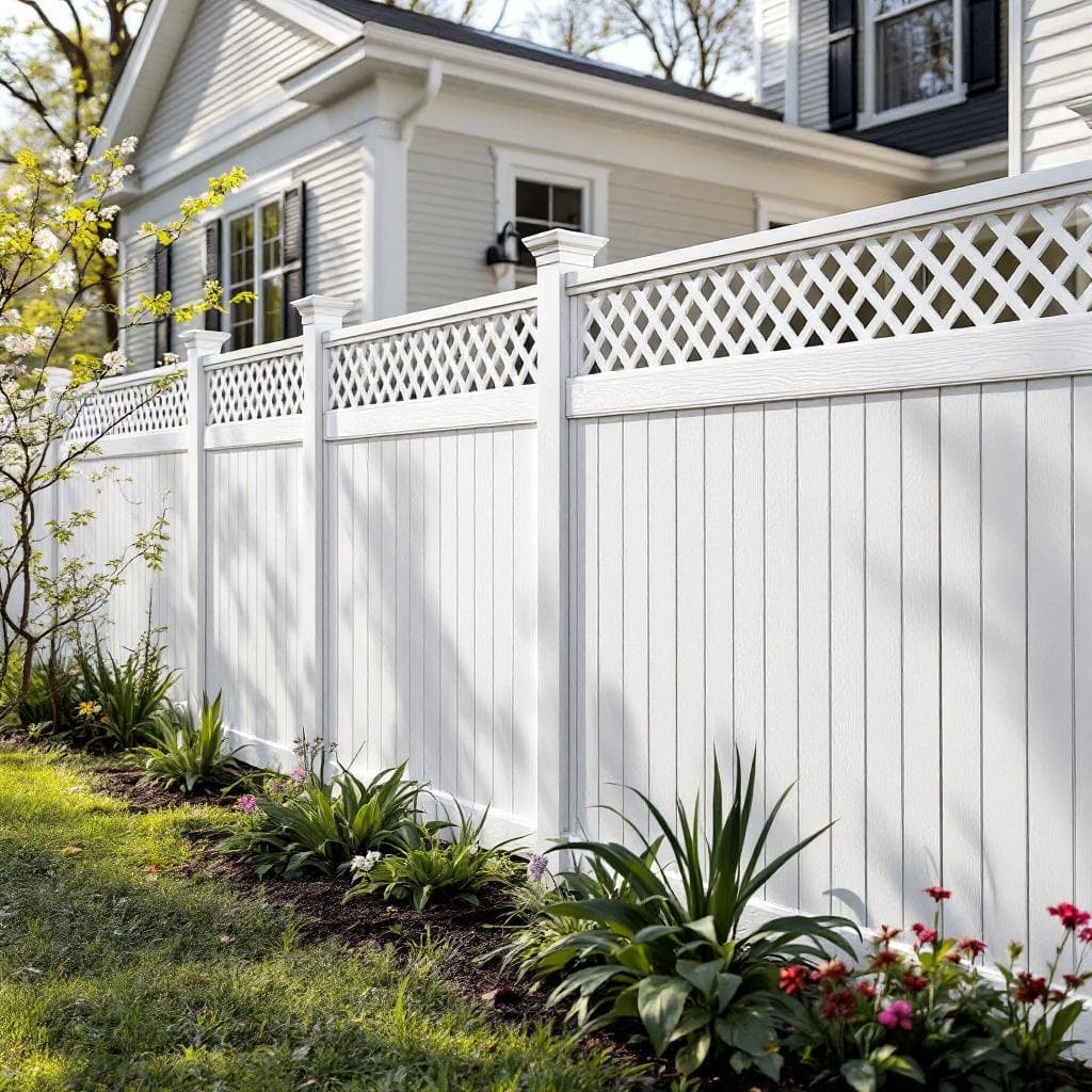 White Vinyl Semi-Privacy
