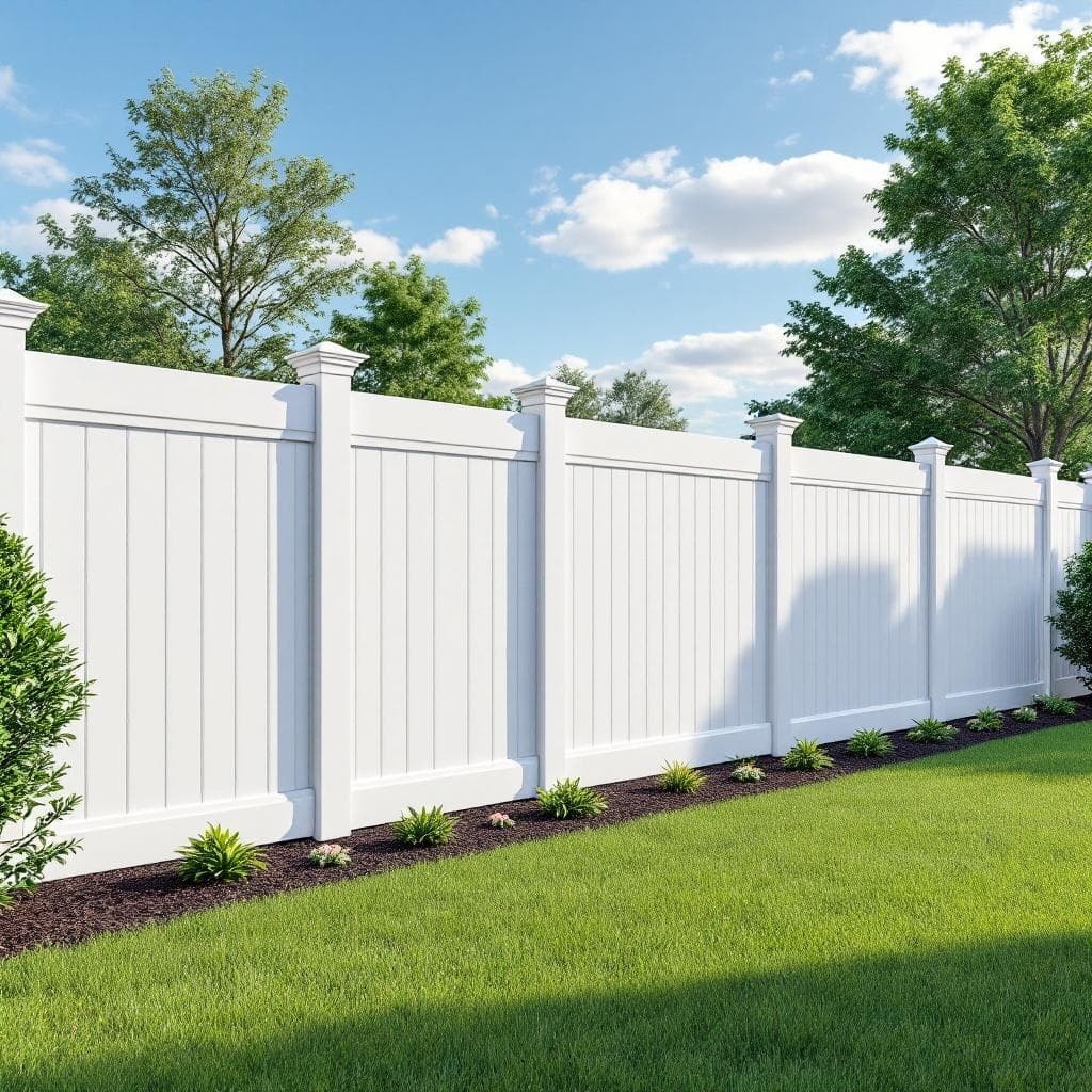 White Vinyl Privacy