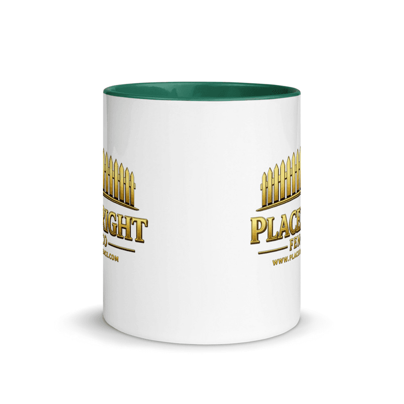 Placed Right Fence Logo Coffee Mug with Color Interior