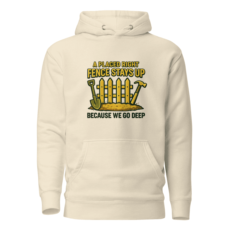 Placed Right Fence Premium Logo Hoodie
